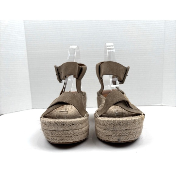 Lucky Brand Shoes - Lucky Brand Audrinah Women Size 9.5 Beige Espadrille Wedge Boho Festival Indie